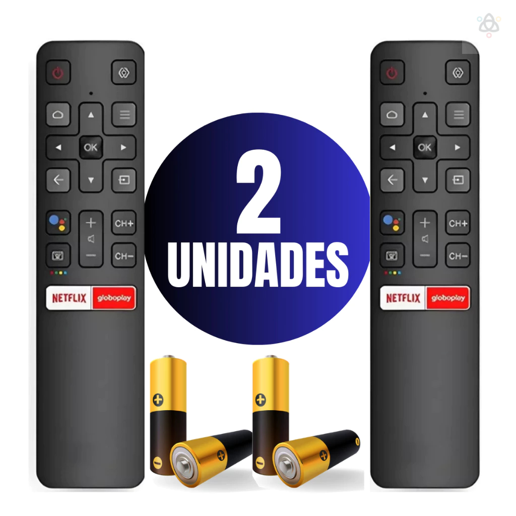 Controle Remoto Compatível com TCL SEMP Smart TV LCD LED 4K ANDROID RC802v