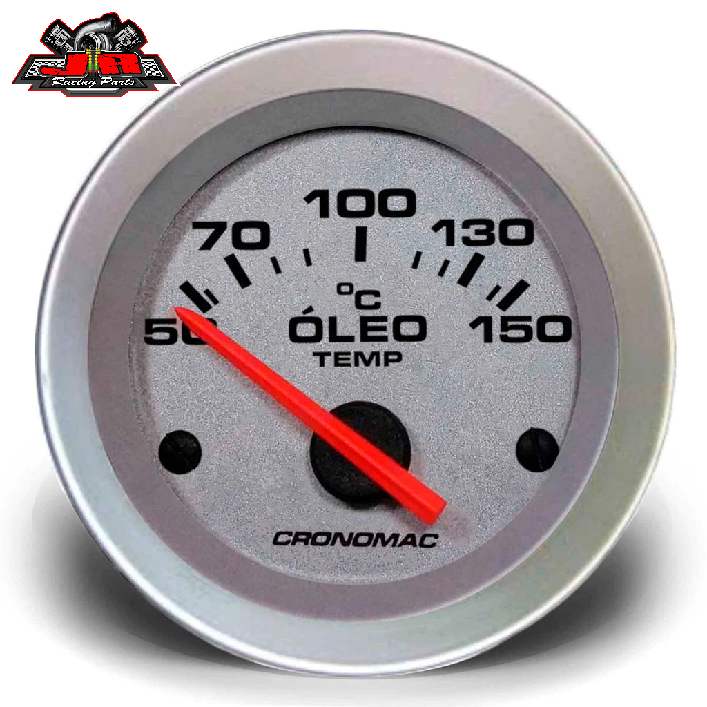 Manômetro Termômetro Elétrico 52Mm Óleo Racing Cronomac