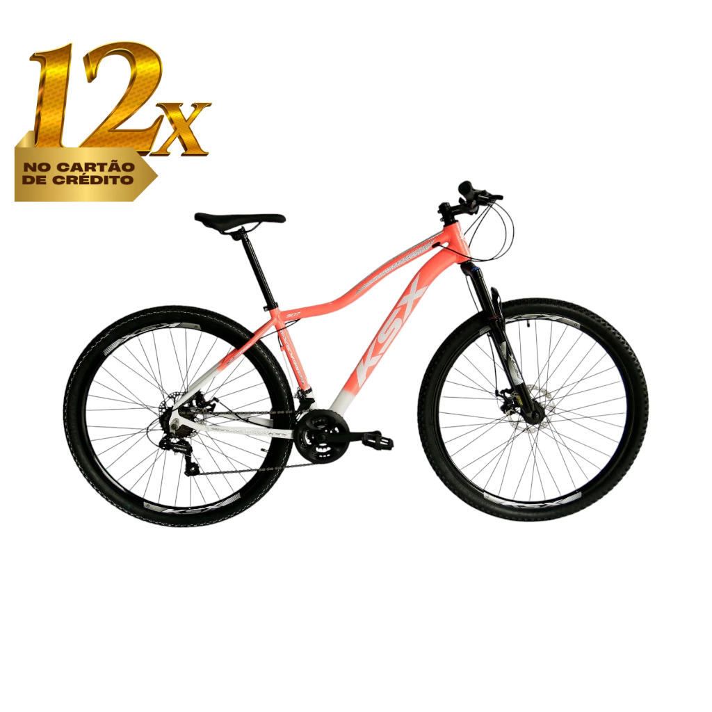 BICICLETA BIKE ARO 29 MTB ALUMÍNIO KSX SD7 21V CÂMBIO SHIMANO CABEAMENTO INTERNO BCL FEMININA