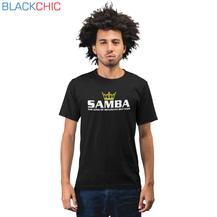 Camiseta Maculina Samba King Musico Instrumentista Pagode Algodão Premium Manga Curta