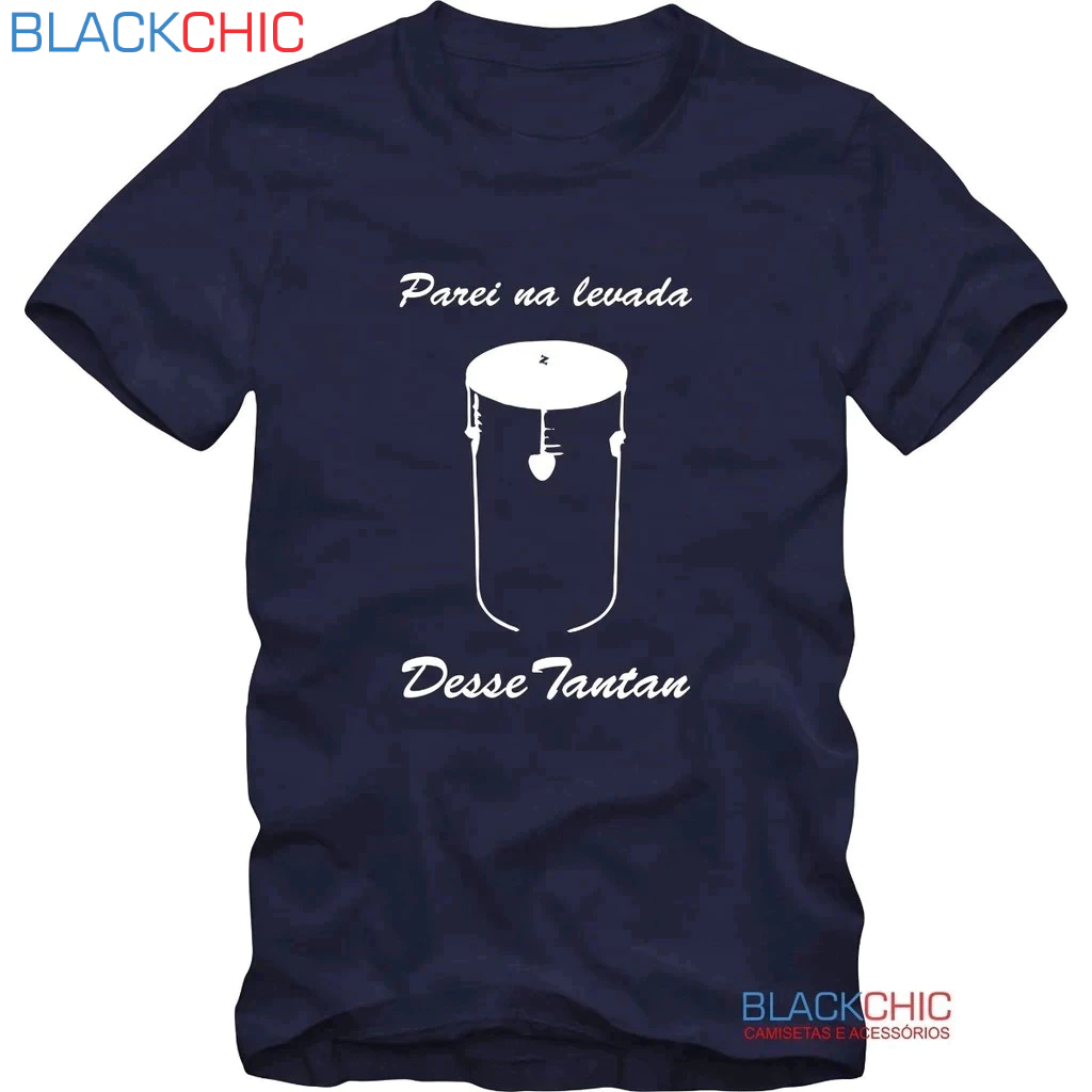Camiseta Masculina Samba Tantan Estampa Sambista Algodão Manga Curta Casual Confortável P M G GG