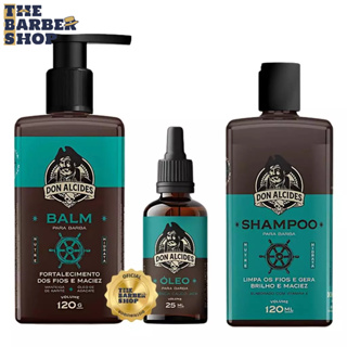 Kit Shampoo + Balm + Óleo para Barba Don Alcides Calico Jack em Oferta na Shopee