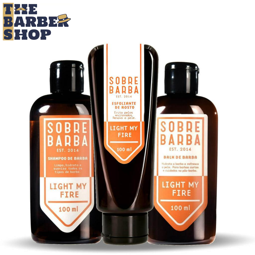 Kit Shampoo + Balm + Esfoliante SOBREBARBA Light My Fire