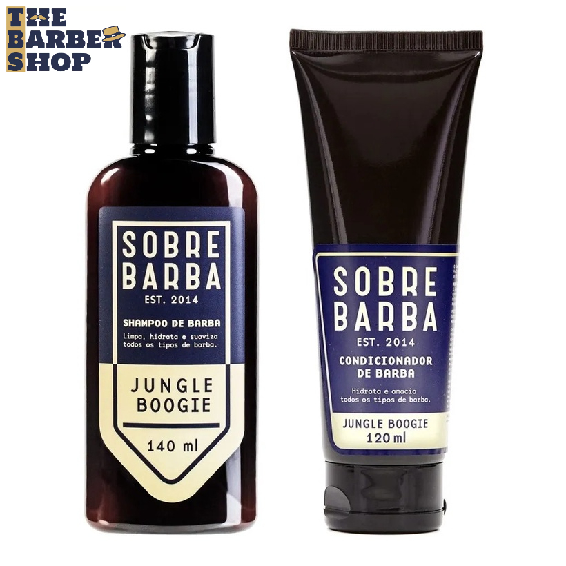 Kit para Barba Shampoo E Condicionador para Barba Jungle Boogie Sobrebarba