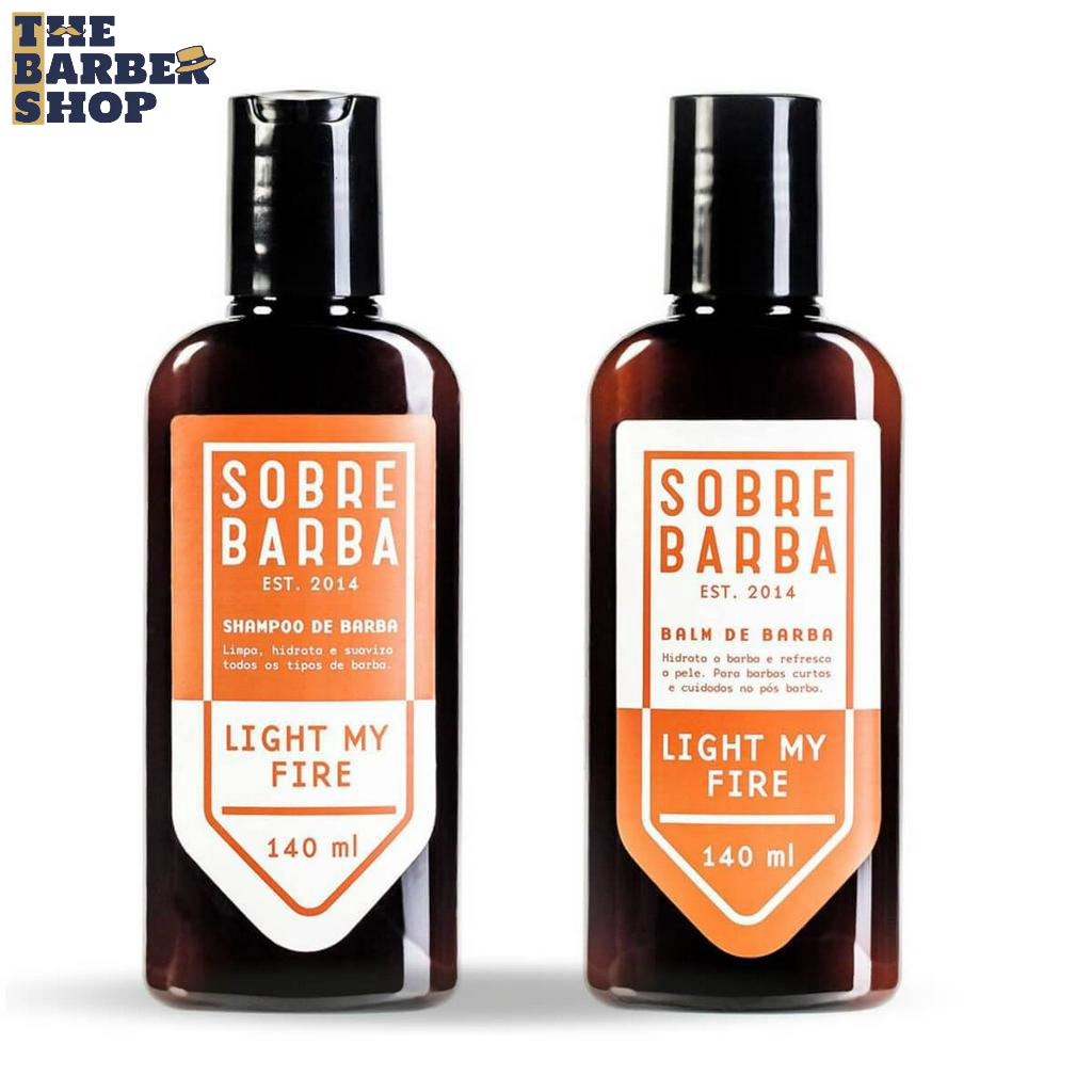 Kit SOBREBARBA Shampoo + Balm para Barba Light My Fire 140ml