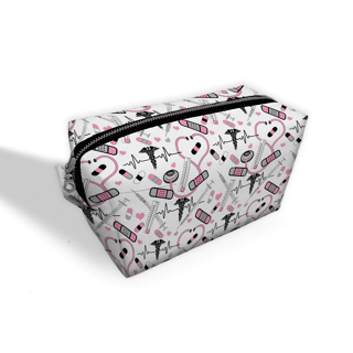 Necessaire Box Feminina Estampada – Maquiagem, Bolsa e Viagem | Presente em Oferta na Shopee