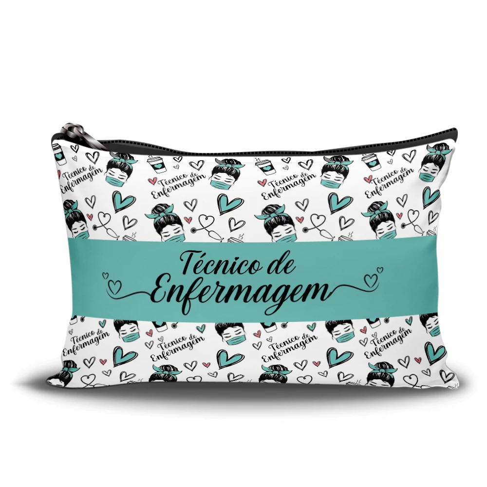 Necessaire Simples Técnico de Enfermagem Necessaire Organizadora - Necessaire Profissões