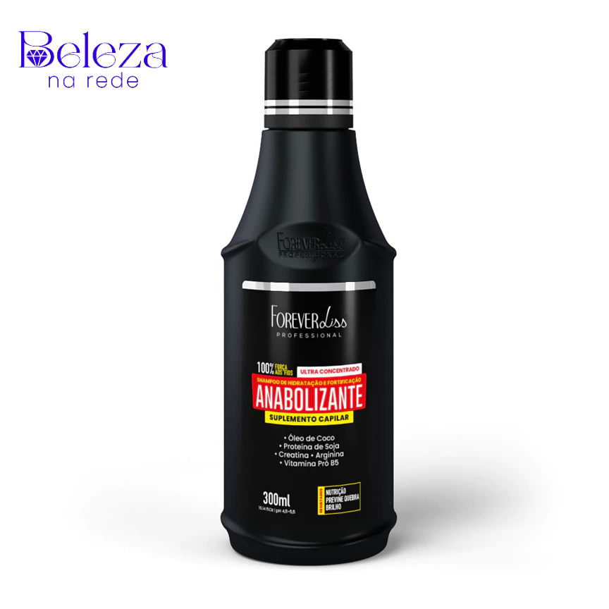 Shampoo Anabolizante Forever Liss 300ml Força e Nutrição