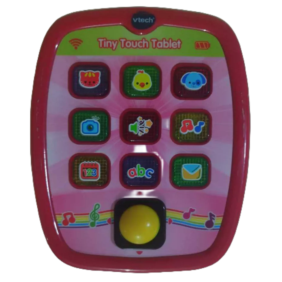 Tábua Musical Luz E Som Som Rosa Divertida Para Bebês Tiny Touch Tablet