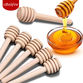 Belifou 40Pcs/Set Barra De Mel De Alta Misturadora De Maçaneta Colher Prática Madeira Agitação Suprimentos Cozinha em Oferta na Shopee