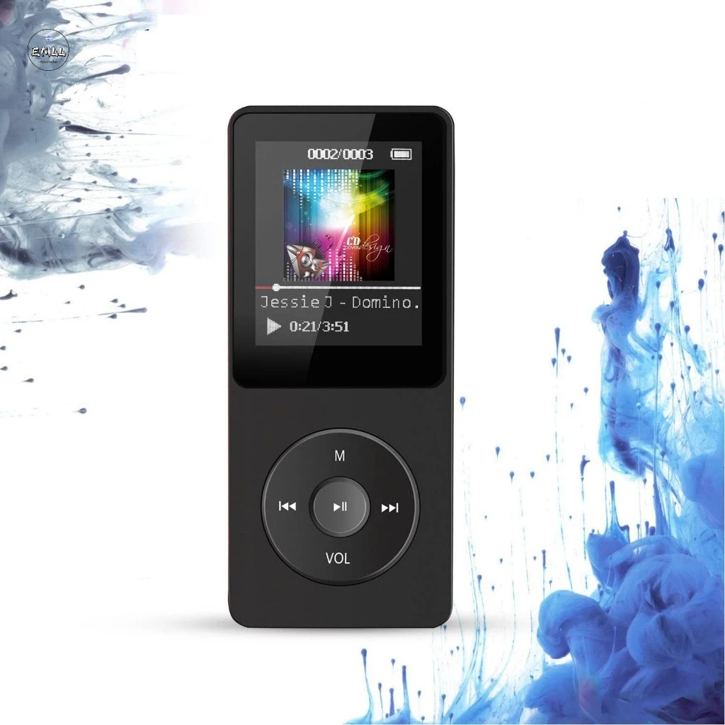 MP3 MP4 Player HIFI Music Sport MP4 Media FM Leitor De Rádio Voz Ebook com Speaker-EMLL