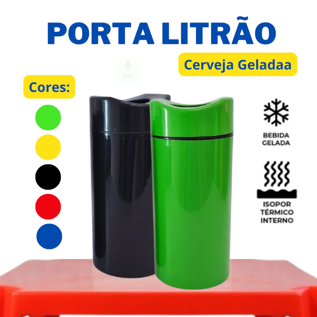 Porta Garrafa Litro Litrão Camisinha de Cerveja Isopor Térmico, 1l Litrão Porta Garrafas Térmico Bar
