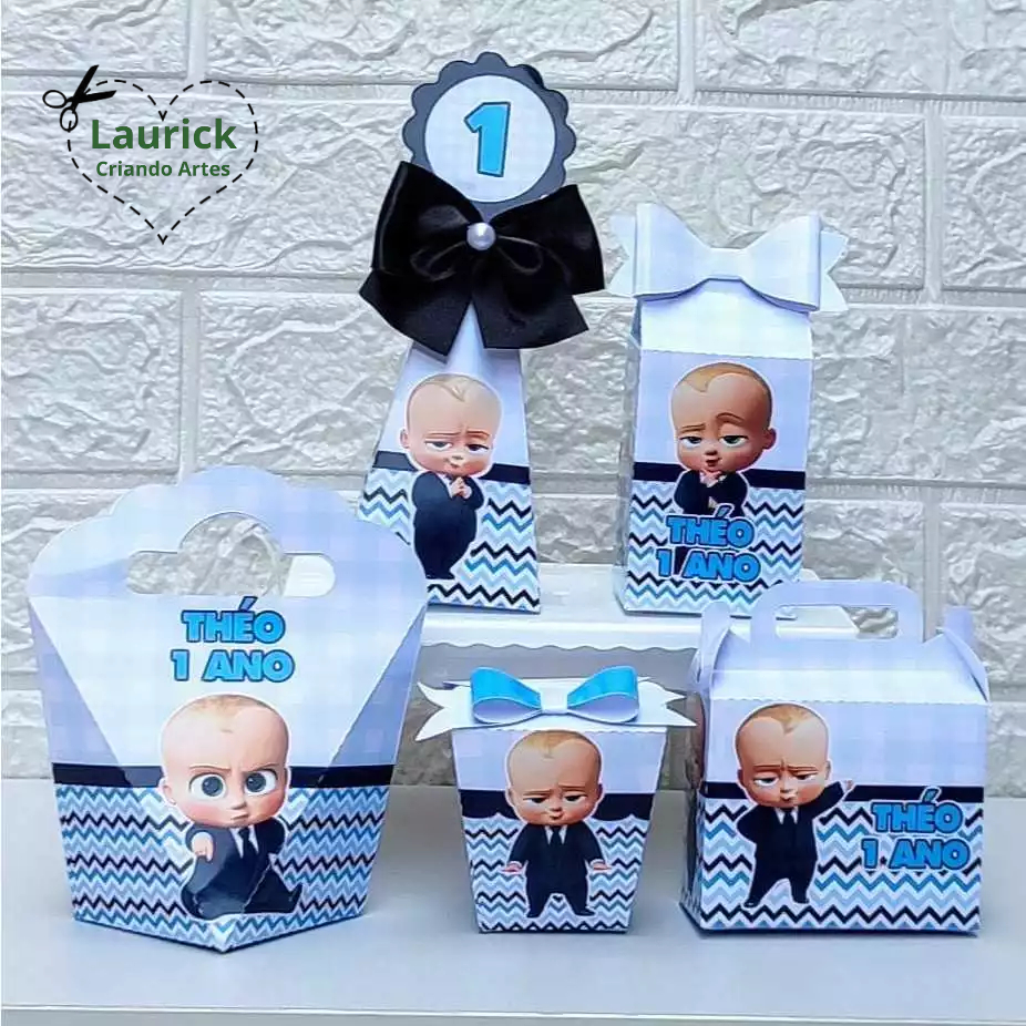 Kit Festa O Poderoso Chefinho 1.0 Personalizado | Lembrancinhas Pegue e Monte | Papelaria Personalizada | Festa infantil