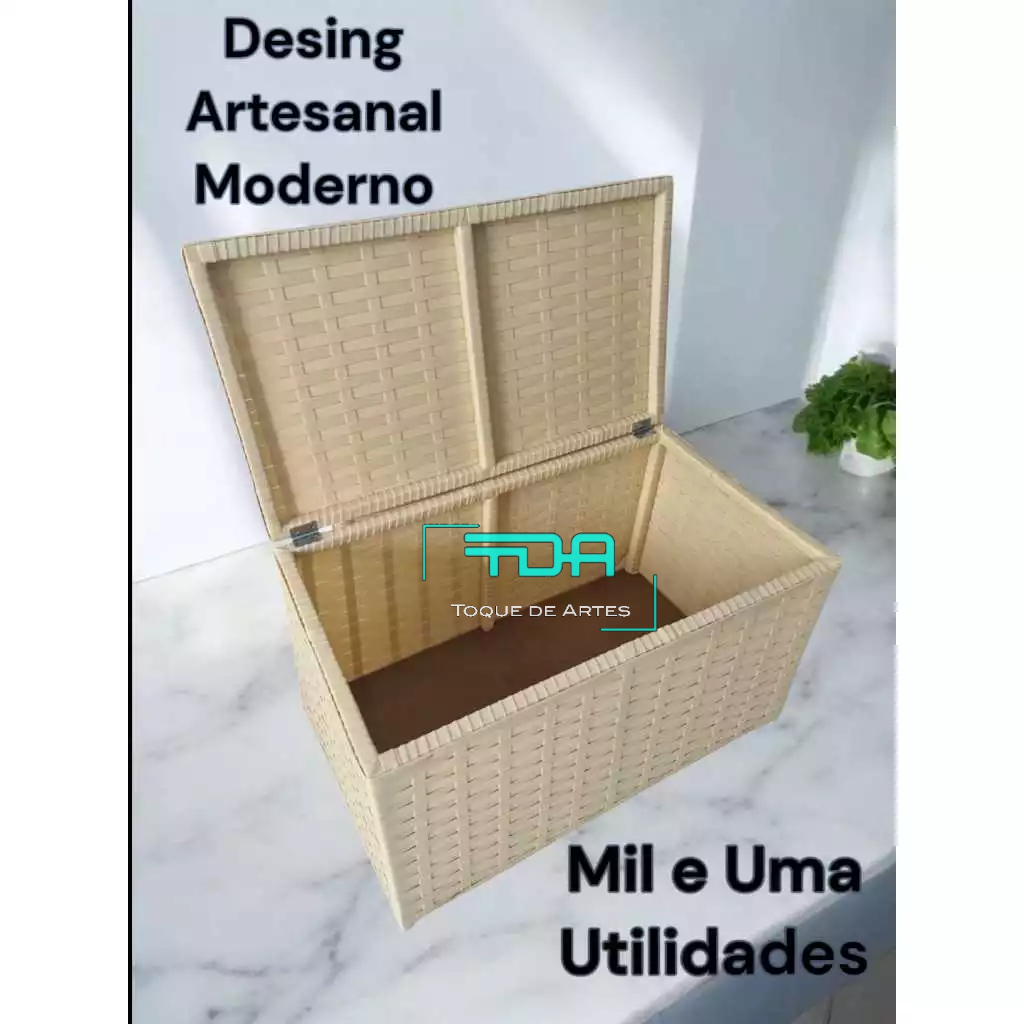 Baú Multiuso Organizador Artesanal Para Brinquedos