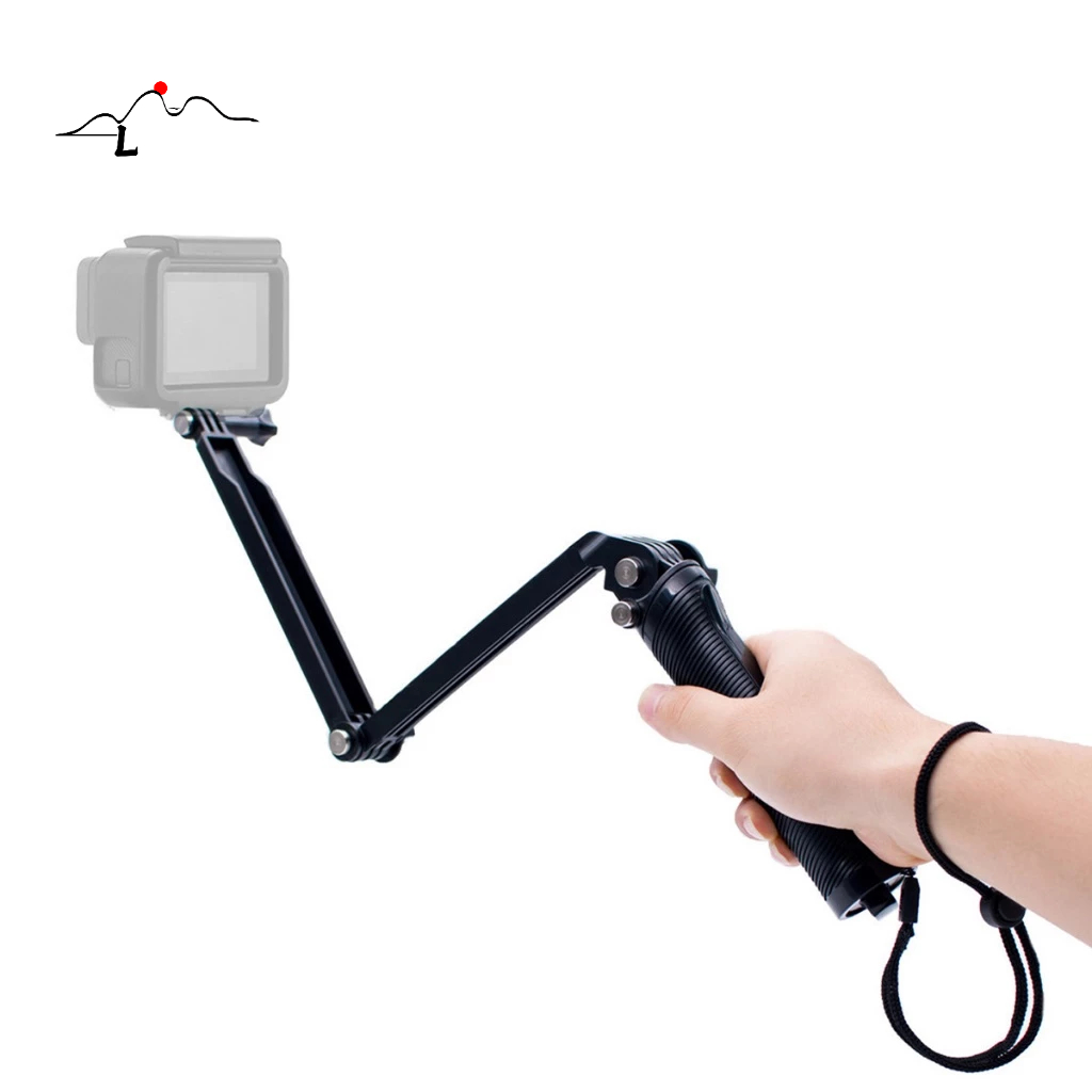 Bastão Monopod Retrátil Gopro Hero 5 4 3 3+ Tripe 3 Way - detalhe