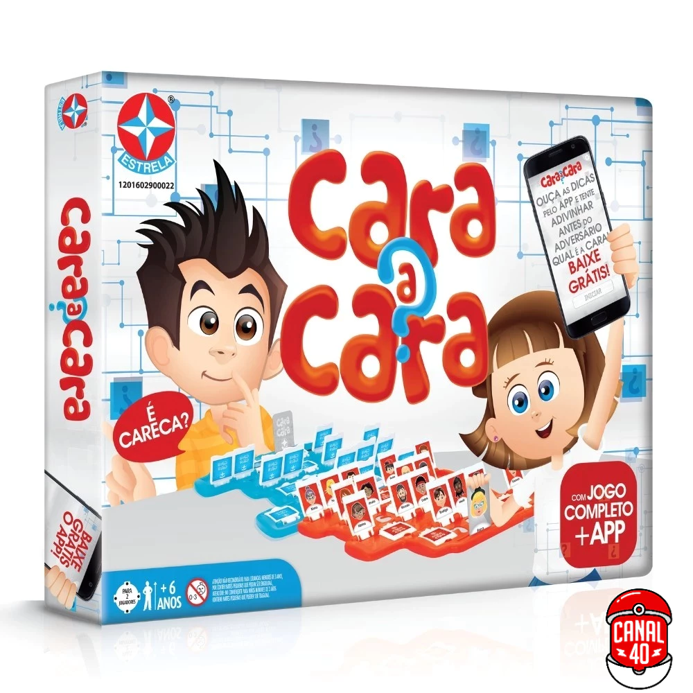 JOGO CARA A CARA ESTRELA COM APLICATIVO APP ORIGINAL BRINQUEDOS MESA FAMÍLIA 2 TABULEIROS CLÁSSICOS — imagem 1
