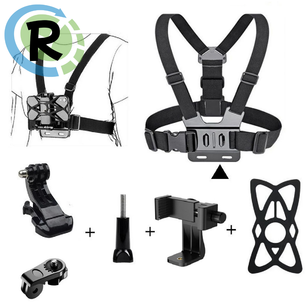 Suporte Peitoral Cinturão Premium Para Celular Câmera Gopro em Oferta na Shopee