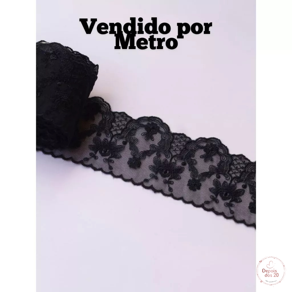 Renda Preta por Metro: Onde Comprar | BuscaProdutos
