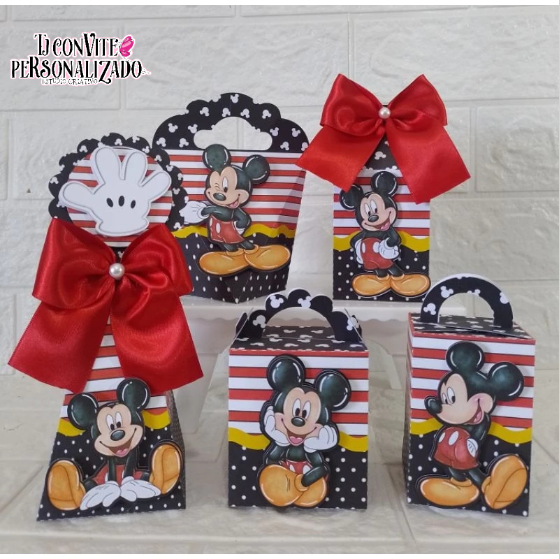 Kit Personalizados princesas Mickey mouse   / Mimos de Aniversário Lembrancinhas Caixinhas Personalizadas