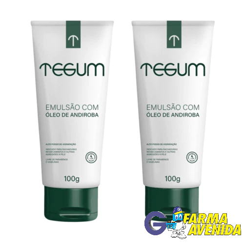 Tegum Emulsão Kit C/02 Creme Hidratante C/óleo De Andiroba 100g Cada
