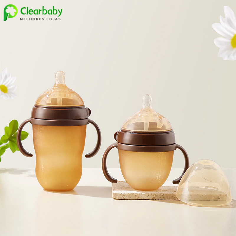 240 Ml Copo Mamadeira Infantil Anti Vazamento Com Alça em Oferta na Shopee
