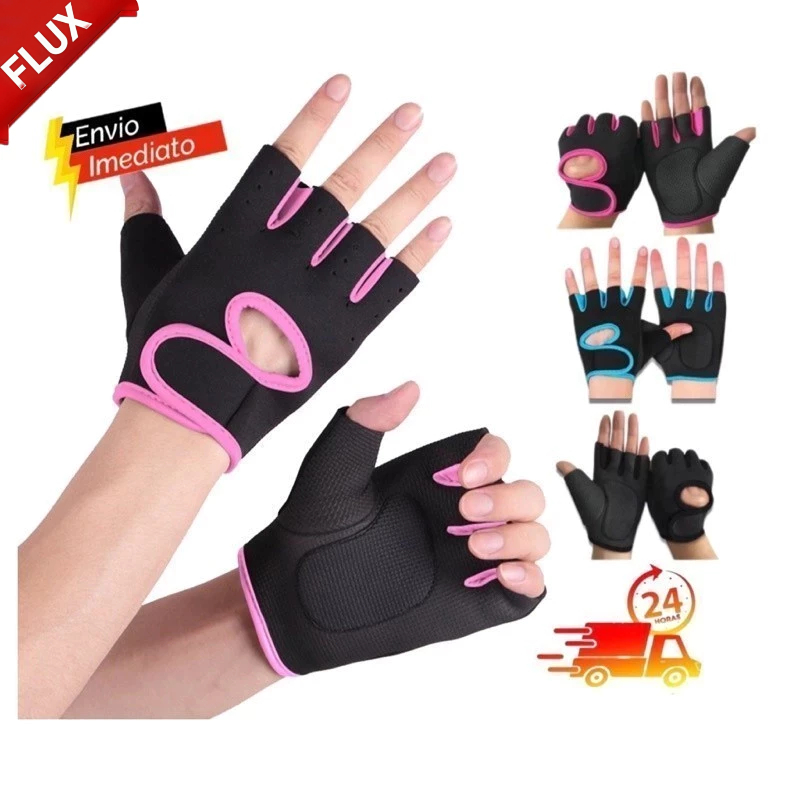 Luva Musculação Academia Antiderrapante Feminina E Masculina Ginástica em Oferta na Shopee