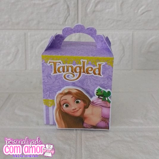 CAIXA BIG LANCHINHO Rapunzel Enrolados / LEMBRANCINHA DE ANIVERSARIO INFANTIL CAIXINHAS PERSONALIZADAS