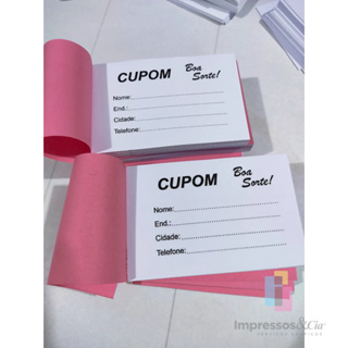 500 Cupom para Sorteio - Sem Personalizar em Oferta na Shopee
