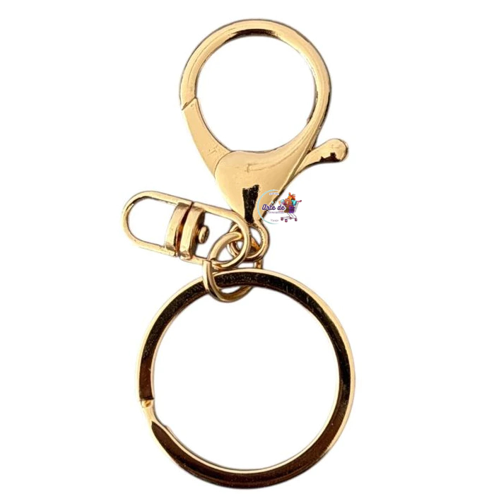Argola de Chaveiro 30 mm com Mosquete dourado 10/20/50 - PROMOÇÃO — imagem 2 de 2