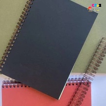 Caderno A5 (Capa Card - Wire-o) 100fls Marfim em Oferta na Shopee