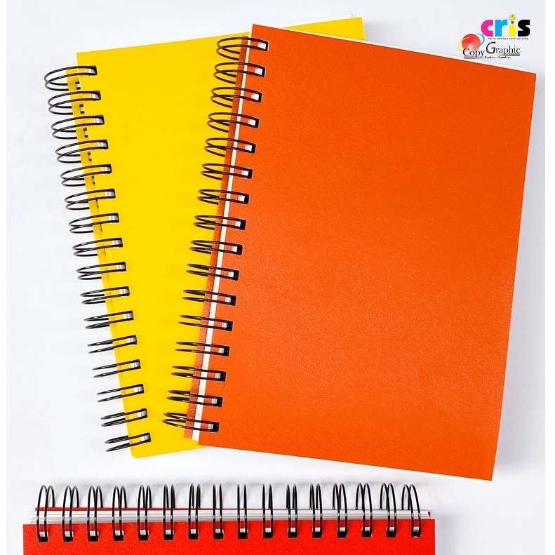 Caderno A5 Miolo branco (PVC - Wire-o) 200fls em Oferta na Shopee