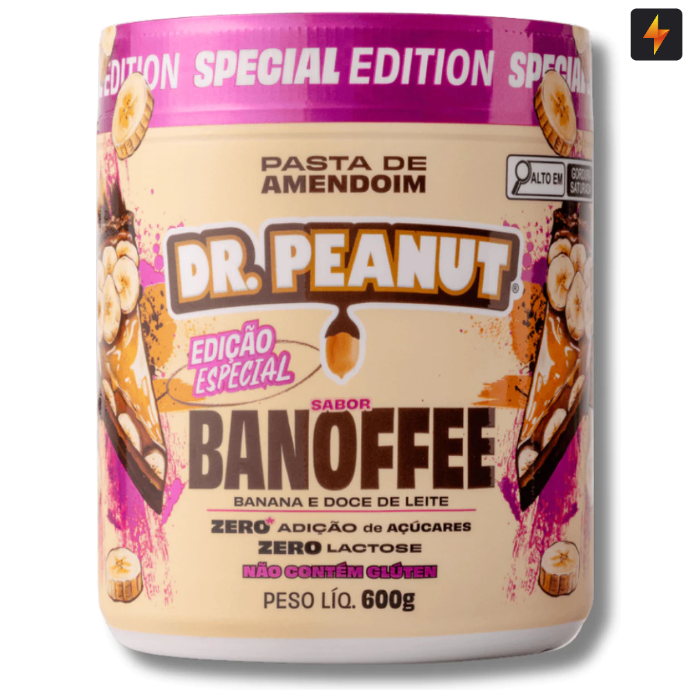 Pasta de Amendoim Pro 600g com Whey Protein - Dr Peanut