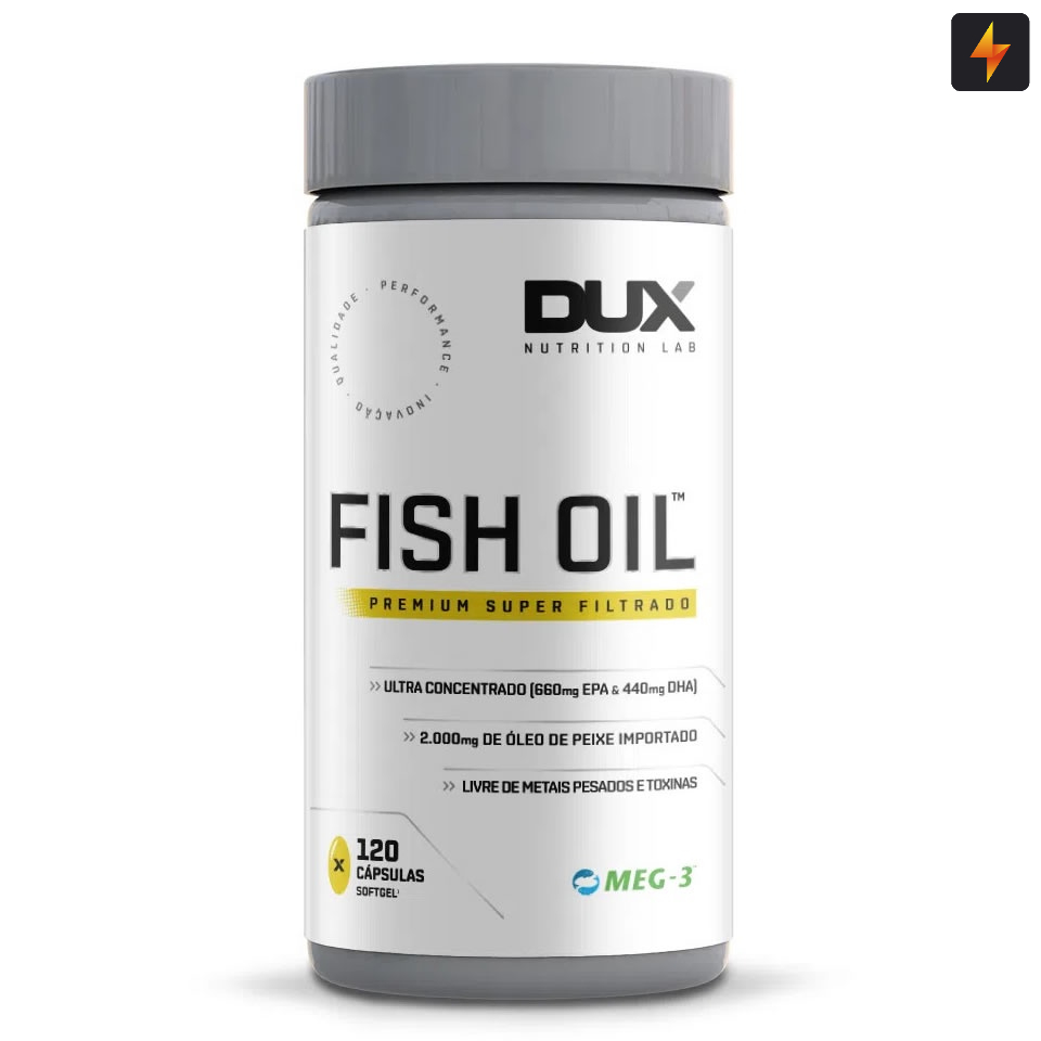 Fish Oil - Ômega Pote Com 120 Cápsulas Dux Nutrition em Oferta na Shopee