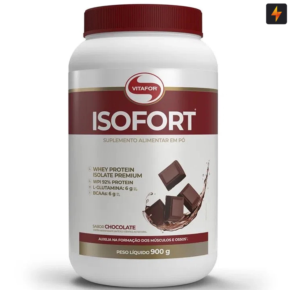 Whey Isolado Isofort  900g - Vitafor Suplemento Alimentar em Oferta na Shopee