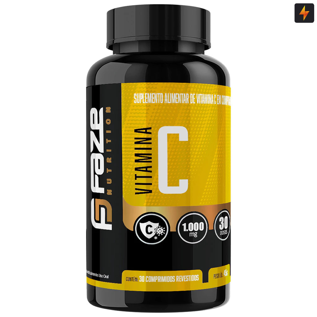 Vitamina C 1000mg 30 Tabs  Faze Nutrition em Oferta na Shopee