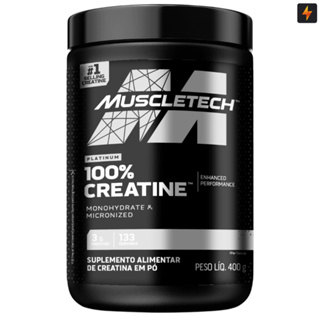 Creatina Pura Monohidratada Micronizada 100% Creatine Muscletech 400g Original em Oferta na Shopee