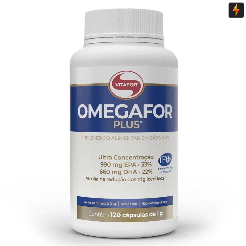 Ômegafor Plus 120 Caps Vitafor - Ômega 3 Ultra Concentração