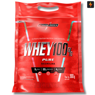 Whey Protein Concentrado100% Pure Refil 900g Integralmedica em Oferta na Shopee