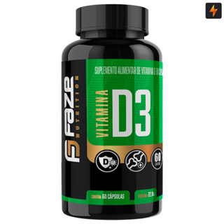 Vitamina D3 60 capsulas 2000ui rápida absorção Faze Nutrition em Oferta na Shopee