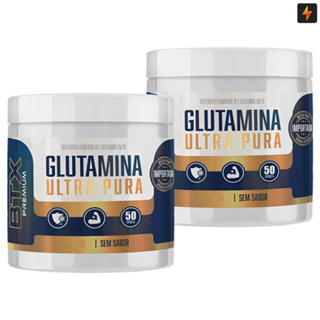 Glutamina Ultra Pura 500g  Btx Premium 100 Doses Ganho De Força e Imunidade em Oferta na Shopee