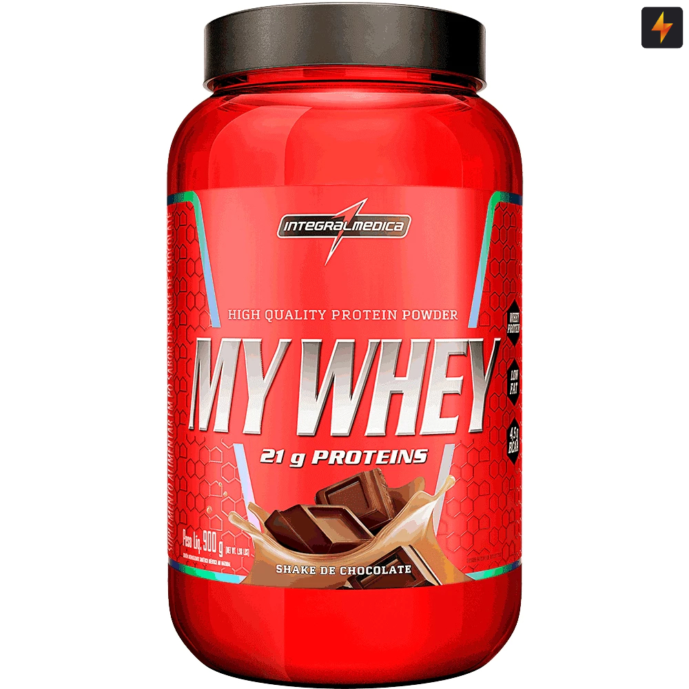 My Whey Protein Shake 21g Proteínas Por Dose Pote 900g Integralmedica