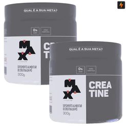 Kit 2x Creatina Max Titanium 300g 100% Pura Monohidratada Creatine Original