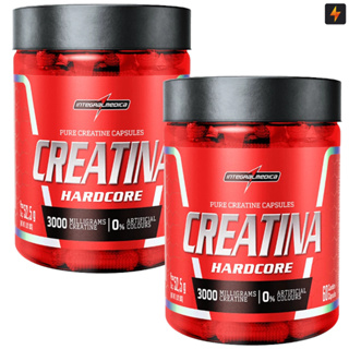 Kit 2x Creatina Hardcore Monohidratada Pura 60 Cápsulas em Oferta na Shopee