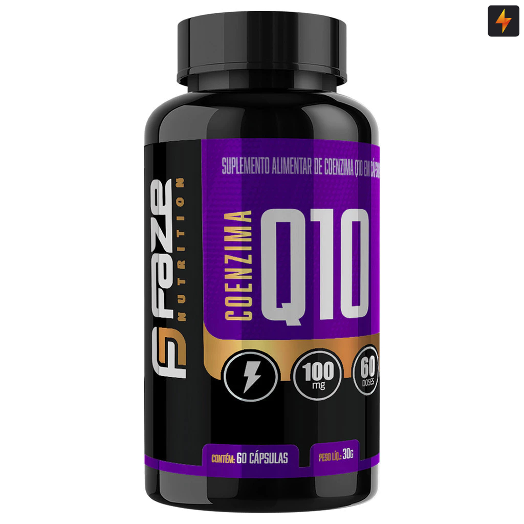 Coenzima Q10 100mg Ubiquinol 60 Cápsulas Faze Nutriton em Oferta na Shopee