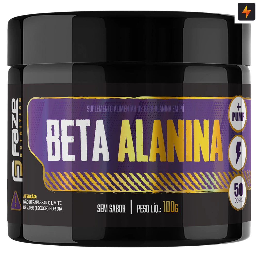 Beta Alanina 100g Faze Nutrition - 50 doses 100% pura em Oferta na Shopee