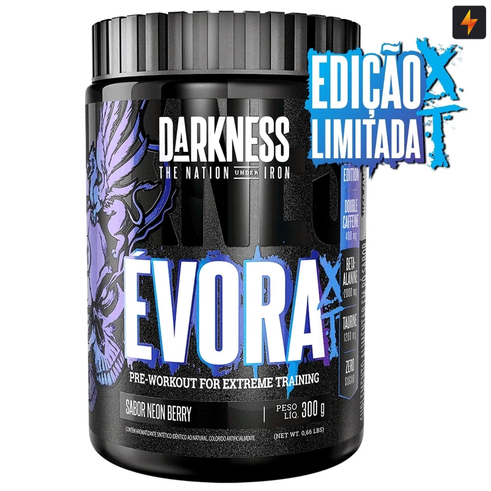 Pre Treino Évora XT 300g - Neon Berry - Edição Limitada Dakness Integralmedica em Oferta na Shopee