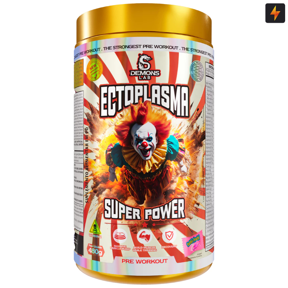 Pré Treino Ectoplasma Super Power 480g Demons Lab em Oferta na Shopee