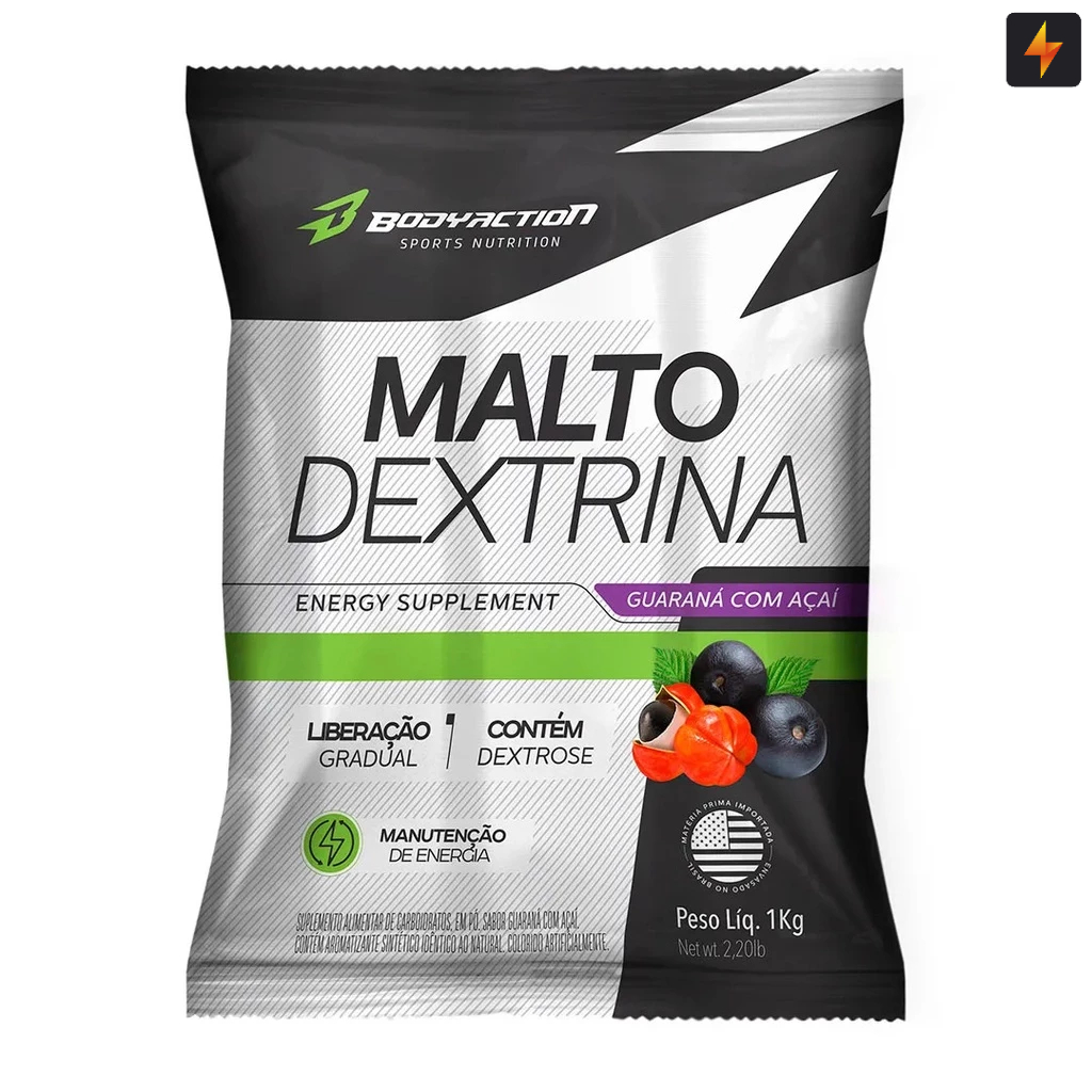 Malto Dextrina 1kg Body Action Dextrose em Oferta na Shopee