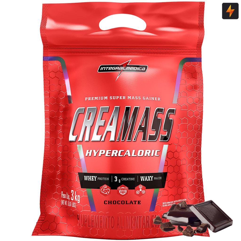 Hipercalórico Massa CREAMASS Hypercaloric 3kg Integralmedica em Oferta na Shopee