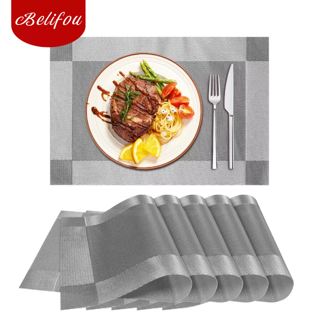 Belifou KIT 6 Jogo De Americano Mesa Jantar 45cm*30cm em Oferta na Shopee